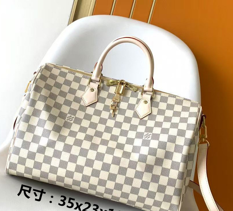O1CN01Z5VsHB1hn4VGM4GHr_!!2218376384321-0-cib LV Bag Mini Duffle Bag White Chess