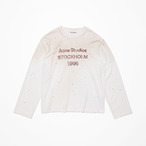 Acne Studios Longsleeve White Red Font
