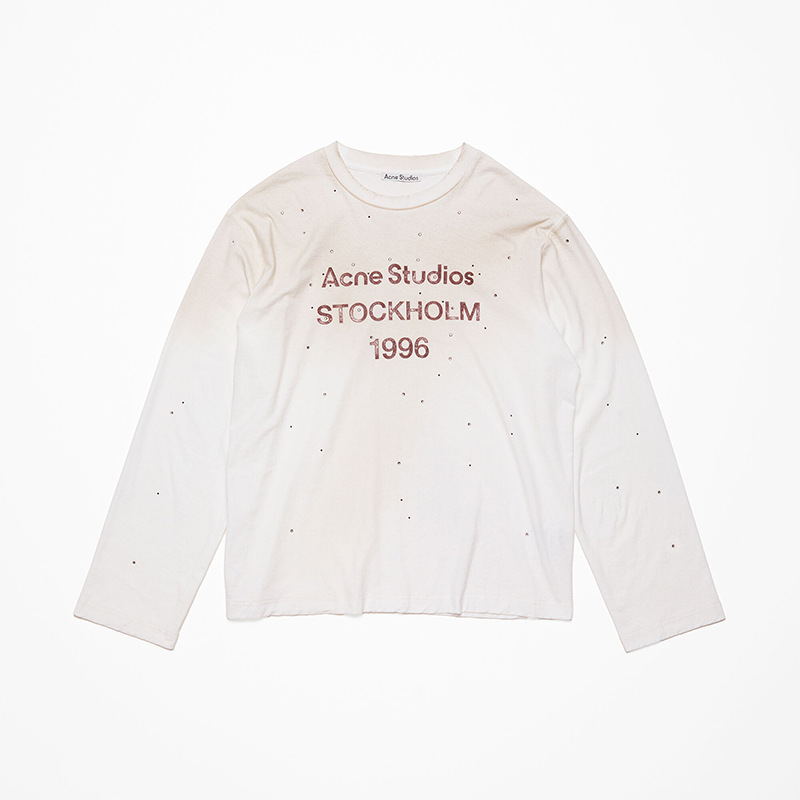Acne Studios Longsleeve White Red Font