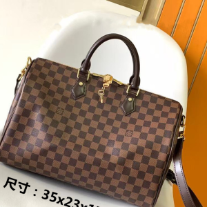 LV Bag Mini Duffle Bag Brown Chess