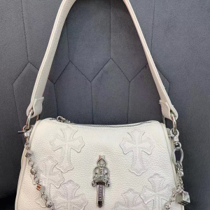 Chrome Hearts Bag White Little Cross