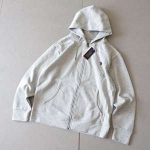 RL classic label zip hoodie Grey