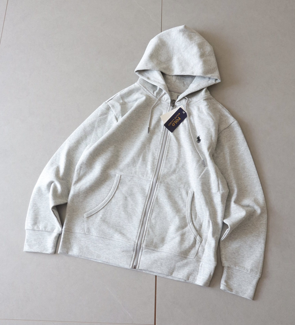 Screenshot 2026-02-25 145248 RL classic label zip hoodie Grey