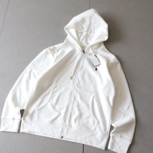 RL classic label zip hoodie White