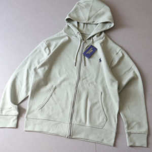 RL classic label zip hoodie Mint Green