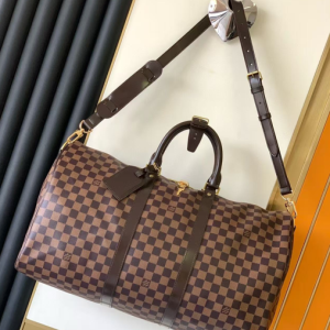 LV Travel Duffle Bag Brown Chess