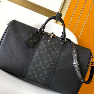 LV Travel Duffle Bag Middle Monogram Black
