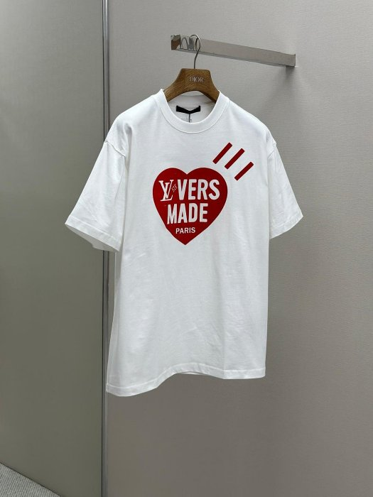 LV T-Shirt Kaws Made Heart White