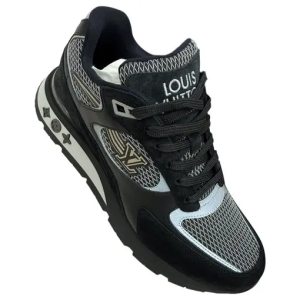 schwarz-veloursleder-run-away-louis-vuitton-sneakers-61442206-1_3 LV Run Away Sneakers Black Dark Grey