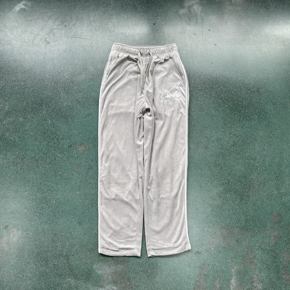 Corteiz Velvet Tracksuit Grey