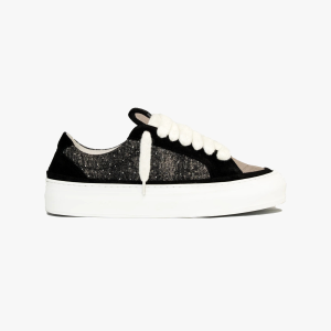 Numeris Sneaker Low Glitter Black