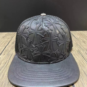 Chrome Hearts Cap 8 black cross leather