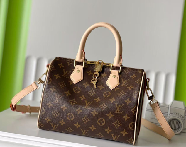 LV Monogram Bag Brown "Speedy 25"