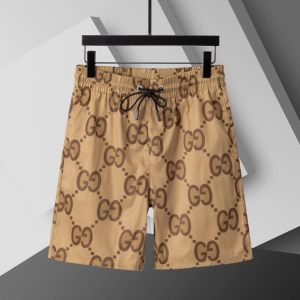 Gucci Shorts Brown Big Monogram Swim