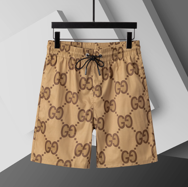 Gucci Shorts Brown Big Monogram Swim
