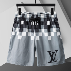 LV Big Logo Black Grey Shorts Swim