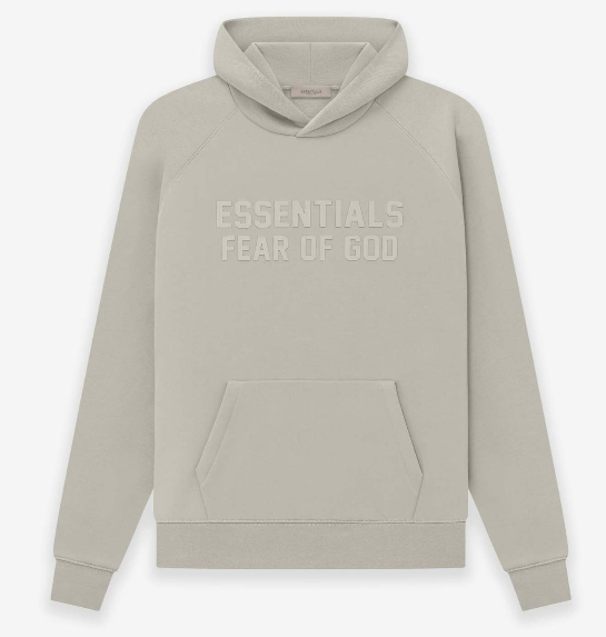 Essentials Fear of God Hoodie Embossed Grey