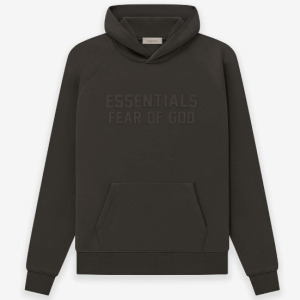 Essentials Fear of God Hoodie Embossed Dark