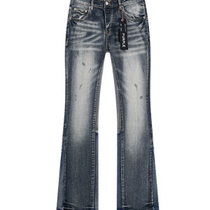 Purple Jeans Flared Dark Blue