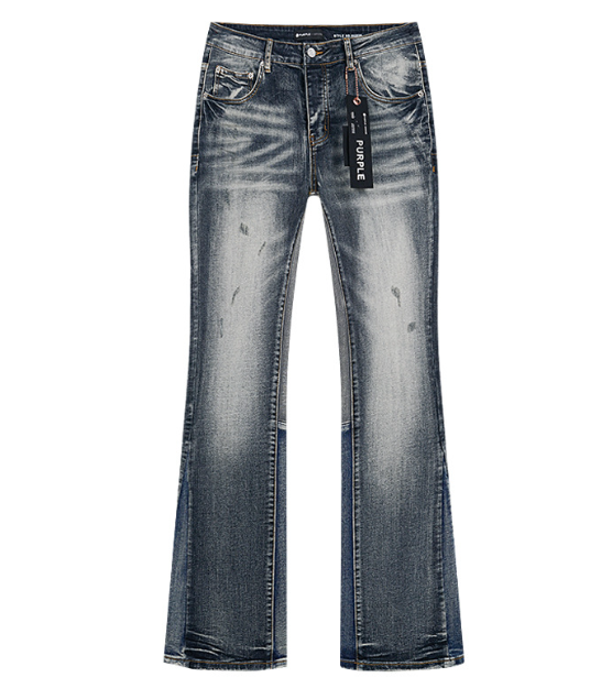 Purple Jeans Flared Dark Blue