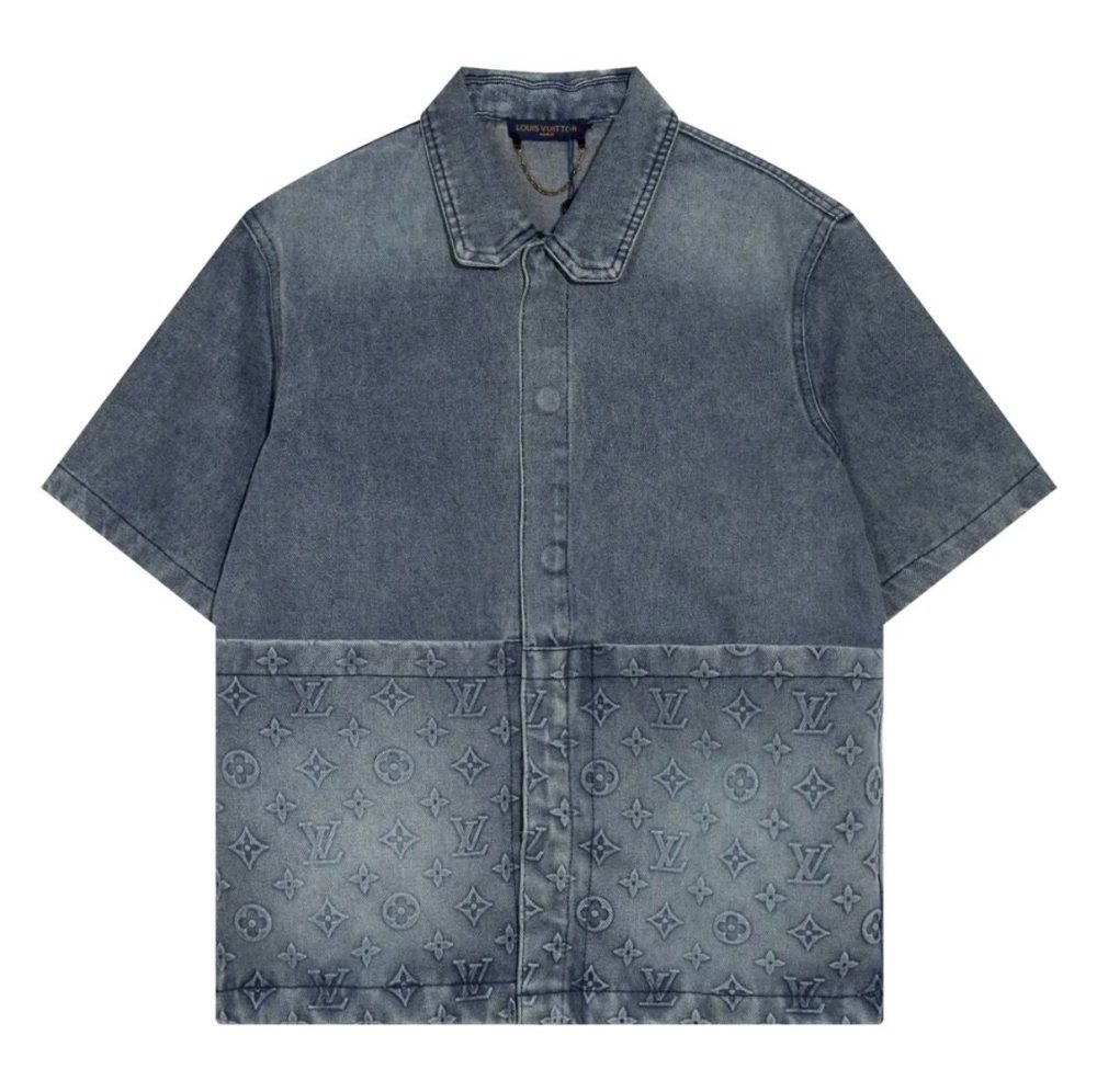LV Denim Shirt Blue